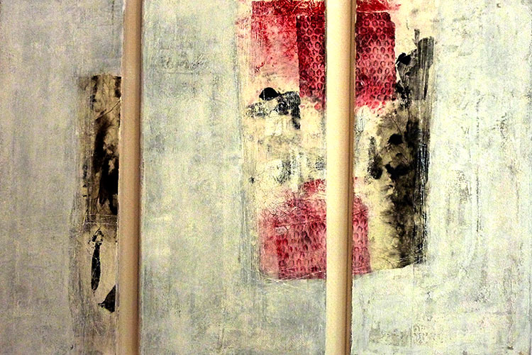 60 x 80 cm, Feinmehle, Papier, Öl